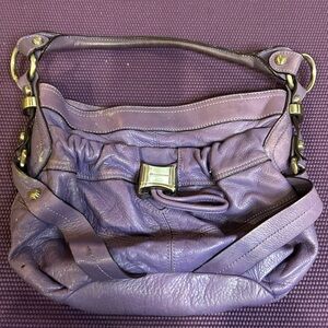 B Makowsky Padlock Hobo Handbag 👜